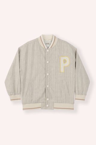 Panço Erkek Çocuk Çıtçıtlı Sweatshirt Bej