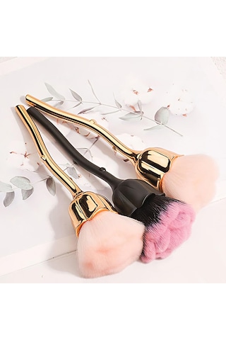 Gül Pudra Fırçası, Tırnak Fırçası, Allık Fırçası, Makyaj Sabitleme Ve Rötuş Fırçası, Kabarık Pudra Fırçası, Kontür Fırçası, Kapatıcı Fırçası, Kadınlara Hediye, Popüler Makyaj Aksesuarları, Pinkpink