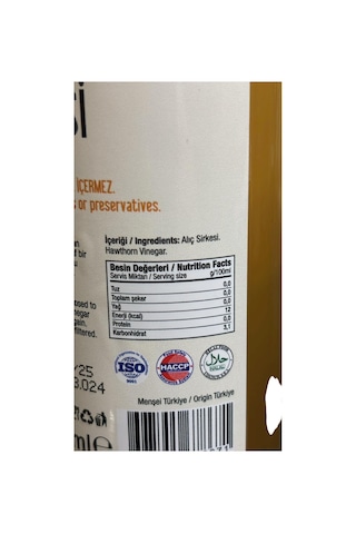 Alıç Sirkesi 500 Ml - Hawthorn Vinegar