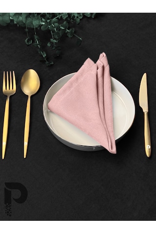 Buğulu Gül Kumaş Peçete Daily Serisi Kadife Görünümlü Buğulu Gül Diğer