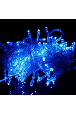 50m Led Dize Işıklar Noel Yeni Yıl Çelenk Dekorasyon Sokak Odası Ev Bahçe Dış Mekan Kullanımı Dıy Dekor, Cn Fiş, Watt: 50m 400leds Mavi Diğer