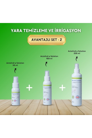 Actolind W Solution Yara Solüsyonu 250 ML + 100 ML + 50 ML