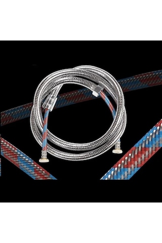 Mayaglory Çelik Örgülü 360 Derece Dönme Özellikli Dolanmaz Duş S Diğer