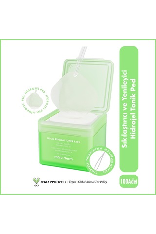 Maruderm Sıkılaştırıcı Ve Yenileyici Hidrojel Tonik Ped 100 Adet - Glikolik Asit %5, Mandelic Acid %1 49277923