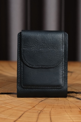 Lenax Leather Mono Hakiki Deri Erkek Cüzdan Gerçek Deri Kartlık Ve Bozuk Para Bölmeli Siyah