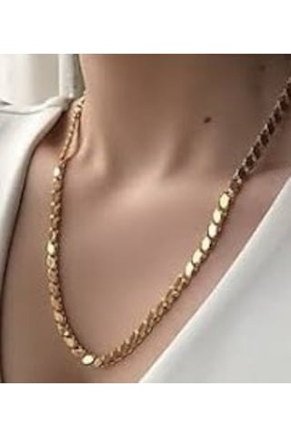22 Ayar Altın Pullu Zincir