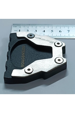Noratech Moto Bajaj Ns200 N250 N160 F250 Yan Ayak Genişletici Plaka, Paslanmaz Çelik Kickstand Uzatma Desteği, Siyah
