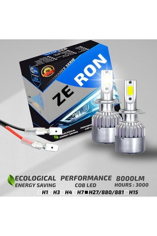 Xenon H27 Led Araba Far Ampül Xenon Led Şimşek Etkili