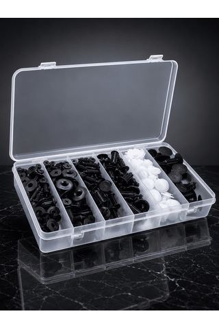 Otomotiv Plastik Klips Seti 100 Parça Uczzvidaseti-3 DİĞER