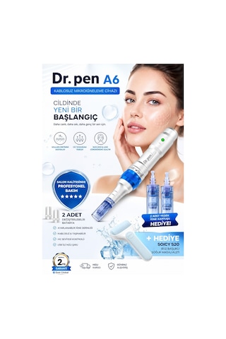 Dr. Pen A6 Kablosuz ve Kablolu Dermapen Cihazı İthalatçı Garantili