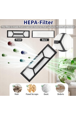 Xiaaokeji Eufy Omni S1 Pro Robot Süpürge Yedek Parçaları Ana Fırça İçin 17 Adet