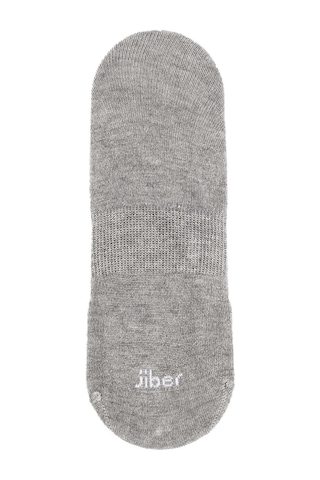 Jiber Erkek Bambu Babet Çorap 7001- 12 Adet Gri Melanj