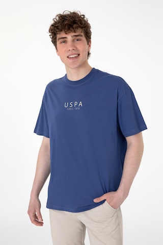 U.S. Polo Assn. Erkek Oversize Fit Bisiklet Yaka Açık Lacivert Tişört 50299543-VR059