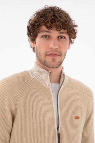 U.s. Polo Assn. Erkek Kum Hırka Triko 50297467-vr085 Kum