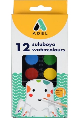 Adel 4'lü Boya Seti Resim Defteri Hediye (Kuru - Sulu - Pastel -