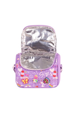Kaukko Kids Isı Yalıtımlı, Silikon Aksesuarlı Beslenme Çantası - Mor - Kız Çocuk - L7245 Mor