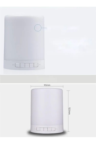 Newface CL-671 Şarjlı Dokunmatik Gece Lambalı Bluetooth 5.0 Hoparlör