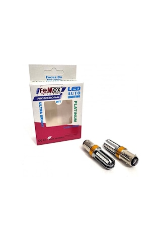 P21w 1157 15w Çift Duy Kırmızı Led Ampul Femex Platinum