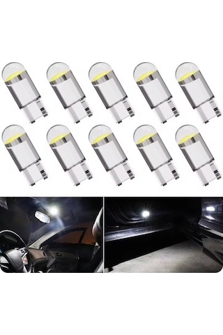 Universal T10 1smd Mini Beyaz Led Ampul 10lu Paket