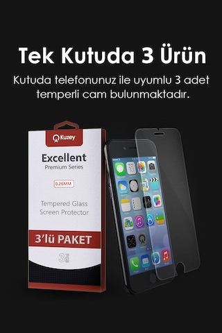 Apple Uyumlu iPhone 16 Pro Max İle Temperli Ekran Koruyucu Kırılmaz Cam Ekonomik 3'lü Paket