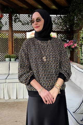 Rabia Şamlı Tüvit Sweat Sarı Normal