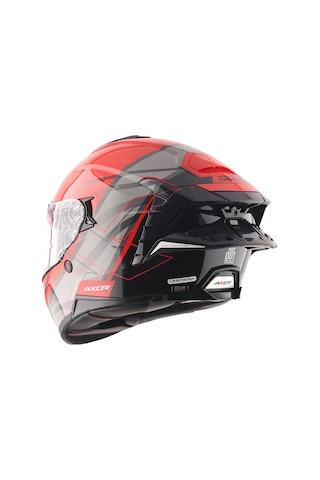 Axor Brutale Surges Full Face Kapalı Kask Parlak Kırmızı - Siyah