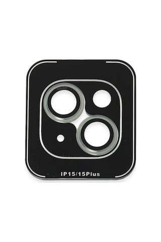 iPhone Uyumlu 15 Pvd Metal Kamera Lens - Açık Yeşil