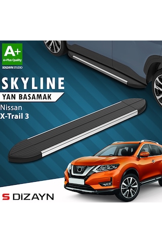 S-dizayn Nissan X-trail T32 Skyline Krom Yan Basamak 183 Cm 2014-2022 A+ Kalite