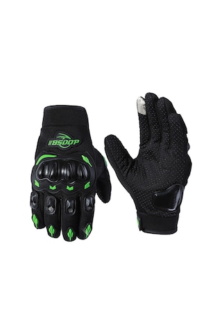 Tenfowee Bsddp Motosiklet Eldiveni: Dokunmatik Ekran Uyumlu, Kaymaz Tasarım, Şok Emici, Yeşil, 2xl