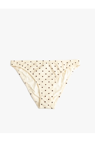 Koton Puantiye Desenli Bikini Altı Ekru Desenli 5sak00231mm Ekru Desenli
