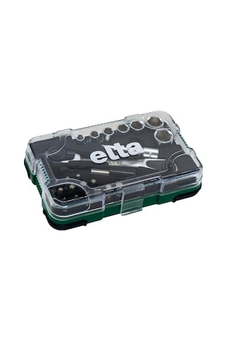 Elta 14000005079 1/4'' Altıköşe Cırcırlı Lokma Anahtar Ve Bits Uç Seti 23 Parç