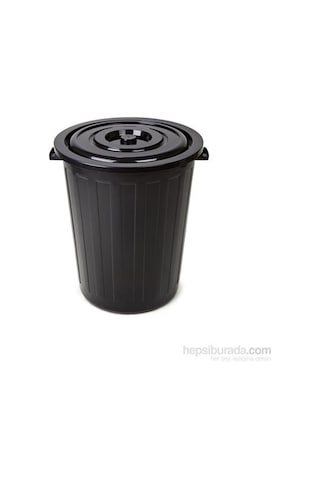 Bora Plastik Sanayi Tipi Çöp Kovası 105 Lt. Siyah
