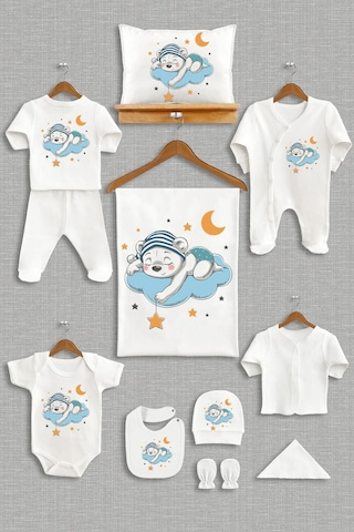 Bebeqon Unisex Bebek Ekru 11 Li Hastane Çıkışı Bbqn1091 Ekru