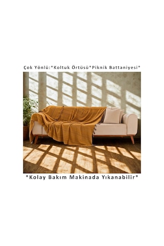 Püskül Boho Çift Kişilik Yatak Örtüsü Ve Pike /%100 Pamuklu İnce Hafif Yazlık Battaniye & Dekoratif Koltuk Çok Renkli