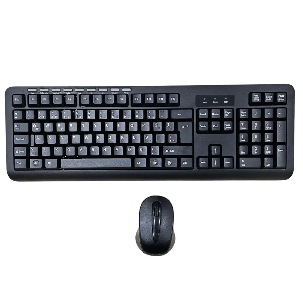 Netojen Hk6800 Kablosuz Multimedia Klavye + Mouse Set Lazer