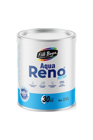 Filli Boya Aqua Reno Banyo İpeksi Mat Renovasyon Boyası 2.5 L
