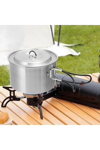 Pazly Kamp Tenceresi Kompakt Kaynar Su Stok Barbekü Çift Tutam Pratik Çok Renkli