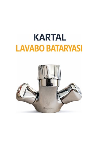 Şenpren Kartal Model Lavabo Bataryası Krom Dayanıklı Banyo Lavabo Musluğu Krom