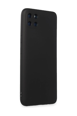 Gld-spt- Newface Realme C11 Kılıf Nano İçi Kadife Silikon - Siyah