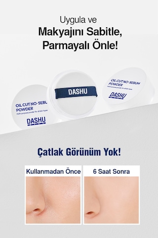 Dashu Mens Oil Cut No Sebum Powder Beyaz