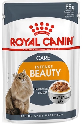 Royal Canin Intense Beauty Gravy Soslu Pouch Yetişkin Kedi Yaş Maması 12 x 85 G