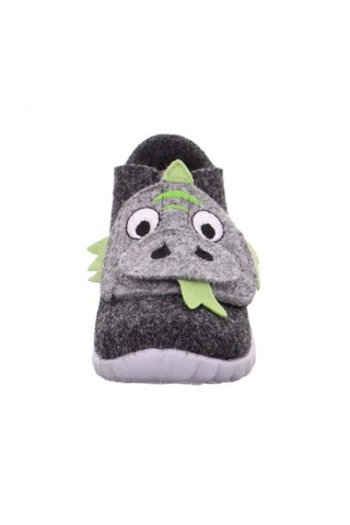 Superfit 1-800295 Happy Çocuk Siyah/gri Keçe Panduf Gri - Siyah