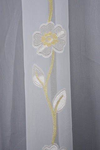 Organze 3350 Krem Renk 5 3 Hazır Dikilmiş Pileli Fon Perde 300 260 Cm