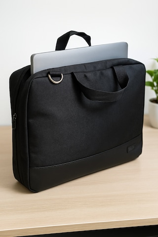 Newfull Omuz Askılı Laptop Notebook Evrak Çantası-15,6 İnç Siyah