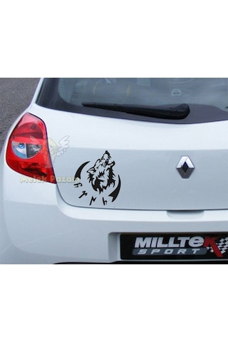 Göktürkçe Türk, Hilal Ve Kurt Oto Sticker