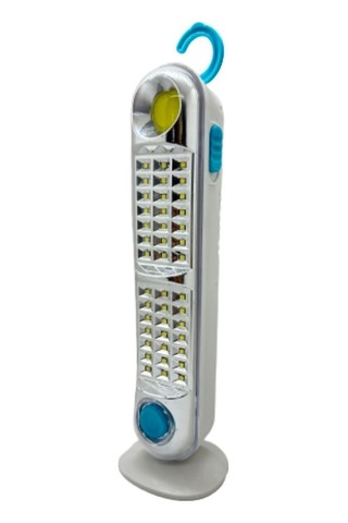 V-005 42 Ledli+fener Solar Güneş Panelli Ultra Güçlü Ledli Şarjlı Işıldak kırmızı
