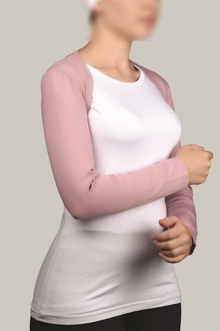 Altobeh Uzun Kollu Kadın Tesettür İçe Giyilen Bolero - Koyu Pembe Çok Renkli