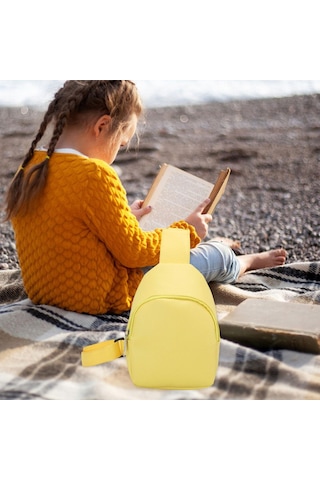 Suntek Çocuklar Için Çapraz Askılı Çanta Sevimli Hediye Sarı