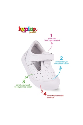 Kaptan Junior İlkadım Hakiki Deri Kız Bebek Ortopedik Ayakkabı İmsk 505 001