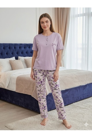 Miressa Kadın Pijama Takımı Lila